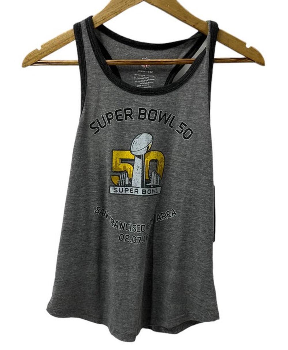 NFL MERCHANDISE Super Bowl 50 Grey Tank Sz MD